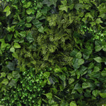 Slimline Artificial Green Wall Disc Art 80cm Mixed Green Fern & Ivy V77-N1013916W