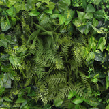 Slimline Artificial Green Wall Disc Art 80cm Mixed Green Fern & Ivy V77-N1112832