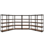 Giantz 6X1.5M Garage Shelving Warehouse Rack Storage Shelves Pallet Racking WR-7X15-BKX6