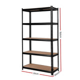 Giantz 6X1.5M Garage Shelving Warehouse Rack Storage Shelves Pallet Racking WR-7X15-BKX6