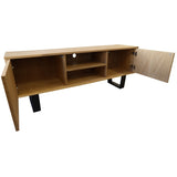 Petunia ETU Entertainment TV Unit 160cm Elm Timber Wood 2 Door - Natural V315-VOD-BOST-07