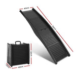 i.Pet Dog Ramp Pet Stairs Steps For Car SUV Ladder Travel Foldable Portable FDR-D-ST-BK