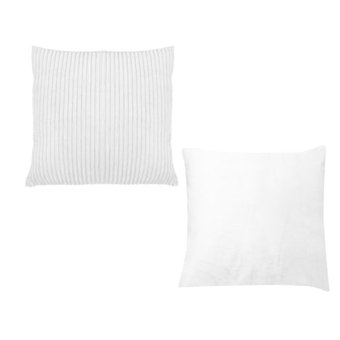 Pair of Calico Cordury Cushions White V442-ABR-CUSHION-PAIRCALICO-WHITE-SQ