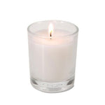 20 White Wax Clear Glass Holder Votive Candle - Wedding Event Centrepiece Table Decoration V382-20CLEAR-GLASS-WHITE-WAX