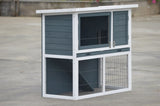 YES4PETS L Double Storey Rabbit Hutch Guinea Pig Cage , Ferret cage W Pull Out Tray V278-RH335