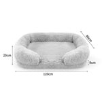 Dog Pet Warm Soft Plush Nest Comfy Kennel Sleeping Calming Bed Memory Foam XXL V360-PTDB0001-GG-XXL