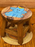 Children's Wooden Stool Blue Baby ELEPHANT Themed Chair Toddlers Step sitting Stool V277-TGBLUEBABYELEPHANTSTOOL