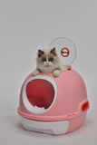 YES4PETS Cat Toilet Litter Box Tray House W Sky window Drawer Photocatalyst Purifier Pink V278-AT1002-2-PURIFIER-PINK