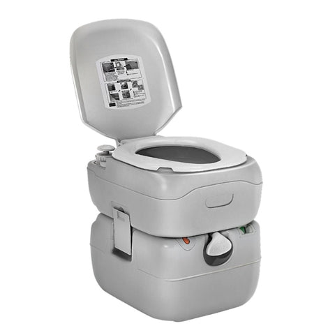Weisshorn 22L Portable Camping Toilet Outdoor Flush Potty Boating CAMP-TOILET-22L-T