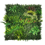 YES4HOMES 1 SQM Artificial Plant Wall Décor Grass Panels Vertical Garden Tile Fence 1X1M Green V278-1-X-CCGA074-GREENPLANT