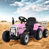 Rigo Kids Electric Ride On Car Tractor Toy Cars 12V Pink RCAR-TRACTOR-PK