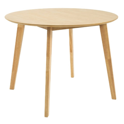 Cusco 100cm Round Dining Table Scandinavian Style Solid Rubberwood Natural V315-VOD-CUSC-02