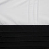 Pintuck Black Quilt Cover Set Single V442-ABR-QUILTCS-PINTUCK-BLACK-SB