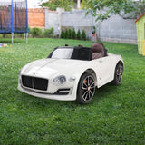 Kids Electric Ride On Car Bentley Licensed EXP12 Toy Cars Remote 12V White RCAR-EXP12-WH