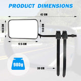 X-BULL Towing Mirrors Universal Multi Fit Clamp On 4X4 Caravan Trailer A Pair V211-AUEB-RM001