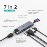 CHOETECH HUB-M24 7-in-2 MacBook Pro/Air USB Adapter USB-C Hub V28-ELECHOHUBM24