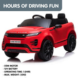 Land Rover Licensed Kids Electric Ride On Car Remote Control - Red CAR-LRV-RD