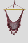 Deluxe Extra Large Mexican Hammock Chair in Outdoor Cotton Colour Maroon V97-DHSCHMAROON