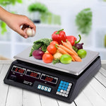 SOGA Digital Commercial Kitchen Scales Shop Electronic Weight Scale Food 40kg/5g SCALE40KG