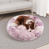 Pawfriends Dog Cat Pet Calming Bed Warm Soft Plush Round Nest Comfy Sleeping Kennel Cave 90 V360-PTDB0013-PP-M