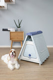 YES4PETS Small Foldable Plastic Pet Dog Puppy Cat House Kennel Blue V278-AT2001-DOG-HOUSE-BLUE