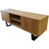 Petunia ETU Entertainment TV Unit 160cm Elm Timber Wood 2 Door - Natural V315-VOD-BOST-07