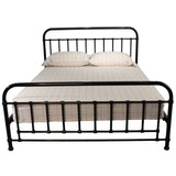 Metallica Queen Bed Size Metal Frame Platform Mattress Base - Black V315-VOB-AKIR-01