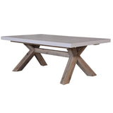 Stony 120cm Coffee Table with Concrete Top - White V315-V-CHAR-006