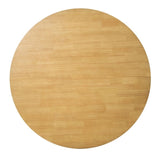 Cusco 100cm Round Dining Table Scandinavian Style Solid Rubberwood Natural V315-VOD-CUSC-02