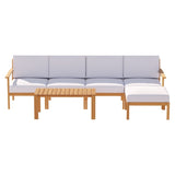 Gardeon 5-Seater Outdoor Sofa Set Wooden Lounge Setting 6PCS ODF-V-SOFA01-TK-ABCDEF