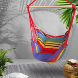 Gardeon Hammock Chair Outdoor Camping Hanging Hammocks Cushion Pillow Rainbow HM-CHAIR-PILLOW-RAINBOW