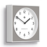 Newgate Burger & Chips Wall Clock Posh Grey V398-NGBURG261WPGY