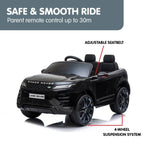 Land Rover Licensed Kids Electric Ride On Car Remote Control - Black CAR-LRV-BK