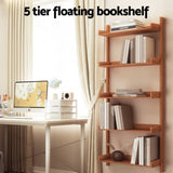 Artiss Bookshelf Floating Shelf CAPIZ Oak FUR-T-DSHELF-02-WD