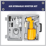 Air Hydraulic Pop Rivet Gun Pneumatic Riveter Industrial 4-Size Set With Case V465-TN75015G-AU-5