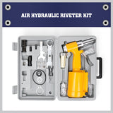 Air Hydraulic Pop Rivet Gun Pneumatic Riveter Industrial 4-Size Set With Case V465-TN75015G-AU-5