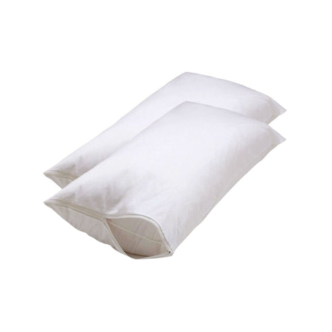 Set of 2 Stain Resistant Pillow Protectors King V442-ABR-PILLOWP-SETOF2STAINRESISTANT-WHITE-KI