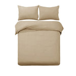 Designer Selection Denver Embossed Quilt Cover Set Latte King V442-GHT-QUILTCS-DENVEREMBOSSED-LATTE-KI