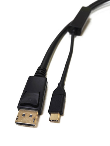 8WARE USB Type-C to Display Port DP Adapter 2m Male to Male Black V177-L-CB8W-RC-3USBDP-2