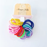 MANGO JELLY Kids Hair Ties - Bubbly Mixed - Six Pack V659-HT-3CM-30P-BUBBLY-MIXED-6-L