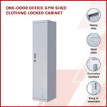 One-Door Office Gym Shed Clothing Locker Cabinet V63-832331