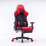 Gaming Chair Ergonomic Racing chair 165&deg; Reclining Gaming Seat 3D Armrest Footrest Red Black V255-GCHAIRRED-32