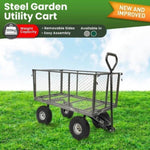 Steel Mesh Garden Trolley Cart - Hammer Grey GMC-H38-HM