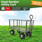 Steel Mesh Garden Trolley Cart - Hammer Grey GMC-H38-HM