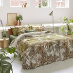 Bedding House Caribe Ochre Cotton Quilt Cover Set King V442-HIN-QUILTCS-CARIBE-OCHRE-KI