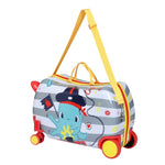 Wanderlite 17" Kids Ride On Luggage Children Suitcase Trolley Travel Octopus LUG-ABS-KIDS-OCT