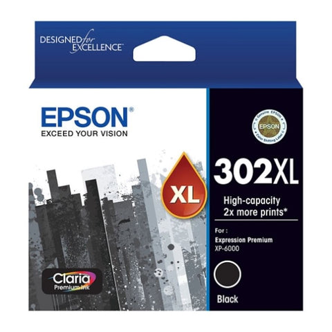 EPSON 302XL Black Ink Cartridge V177-D-E302BXL