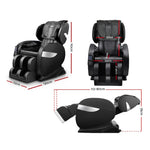 Livemor Massage Chair Electric Recliner Zero Gravity Massager MASCHR-LUX-BK