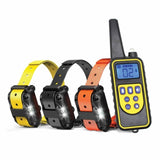 Dog Bark Collars - 3x 800m Range Recievers Vibration Sound Light Training Device V238-SUPDZ-39572045922384