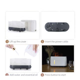 Essential Oil Aroma Diffuser and Remote - White 240ml Flame Fire Style Air Humidifier V238-SUPDZ-40003371991120